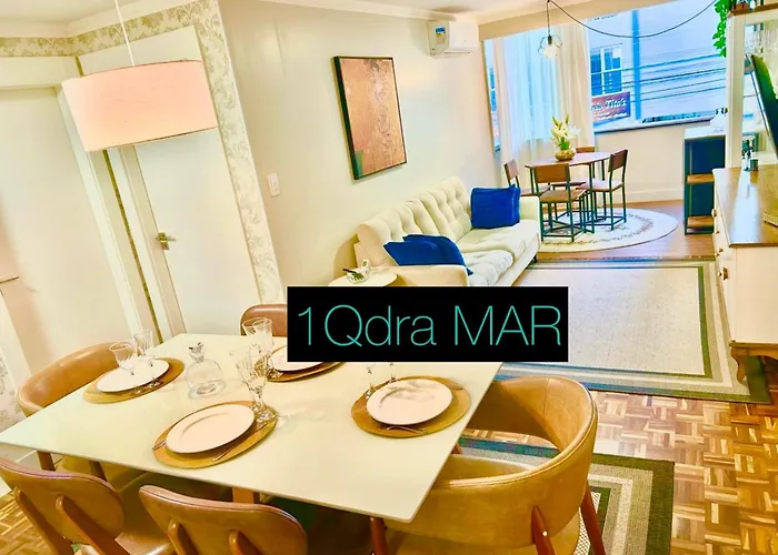 1Qdra Da Praia, Vista Mar, 3 Qts, Wi-Fi, Ar Condicionado, Tudo Novo
